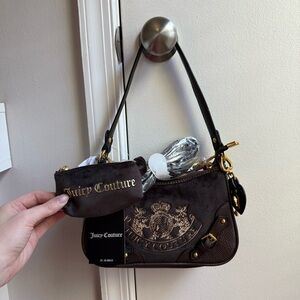 NWT Juicy Couture Dark Brown Scottie viral y2k shoulder bag from UK
